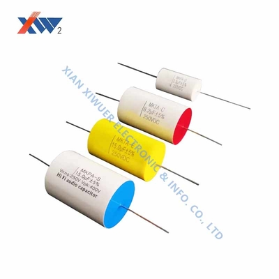 250VDC 18uF Mkp Film Capacitor , Axial Film Capacitor For Speaker