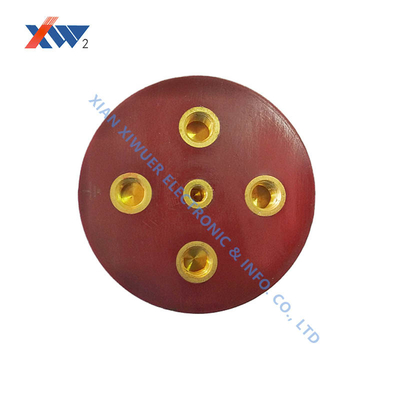 Indoor High Voltage Ceramic Epoxy Resin Capacitive Divider Insulator Sensor 4 Holes