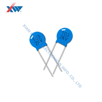 Buon prezzo Condensatore ceramico in porcellana ad alta tensione 103M/2KV 10NF 2000V P7.5MM blu in linea