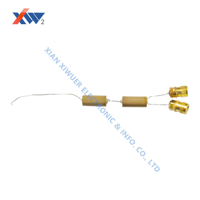24kVAC High Frequency 24KV 80pF Ceramic Core Rod Capacitor High Voltage Ceramic Capacitor With Lead