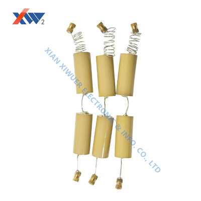 24kVAC High Frequency 24KV 80pF Ceramic Core Rod Capacitor High Voltage Ceramic Capacitor With Lead
