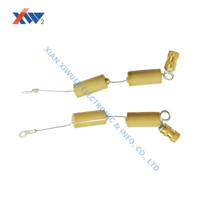 24kVAC High Frequency 24KV 80pF Ceramic Core Rod Capacitor High Voltage Ceramic Capacitor With Lead